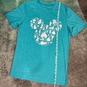 Etsy Custom Made Teal/Turquoise Disney Character Tee Size Medium